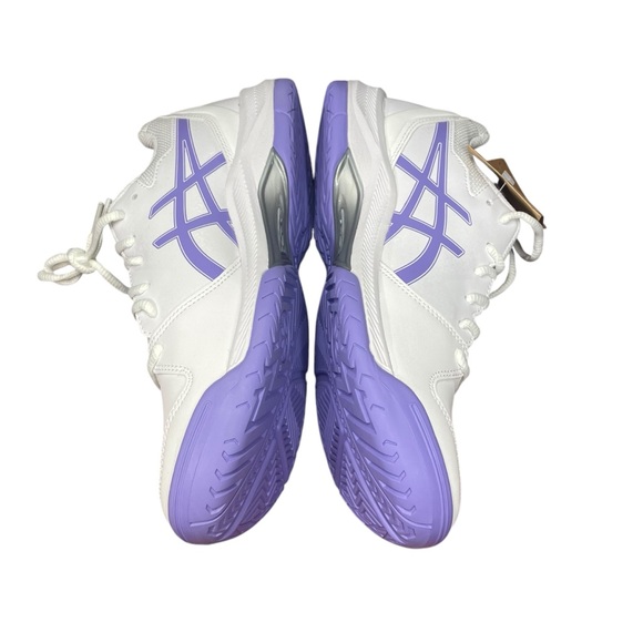 Women’s ASICS Gel-Dedicate 7 sneakers. White/Amethyst. Size 8W. - Picture 8 of 13